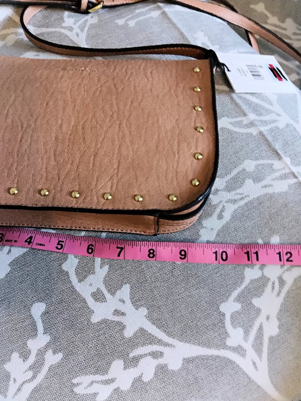 ✨ NWT ✨ Calvin Klein Cora Studded Minimalist Crossbody Bag - Soft Blush - Picture 9 of 10